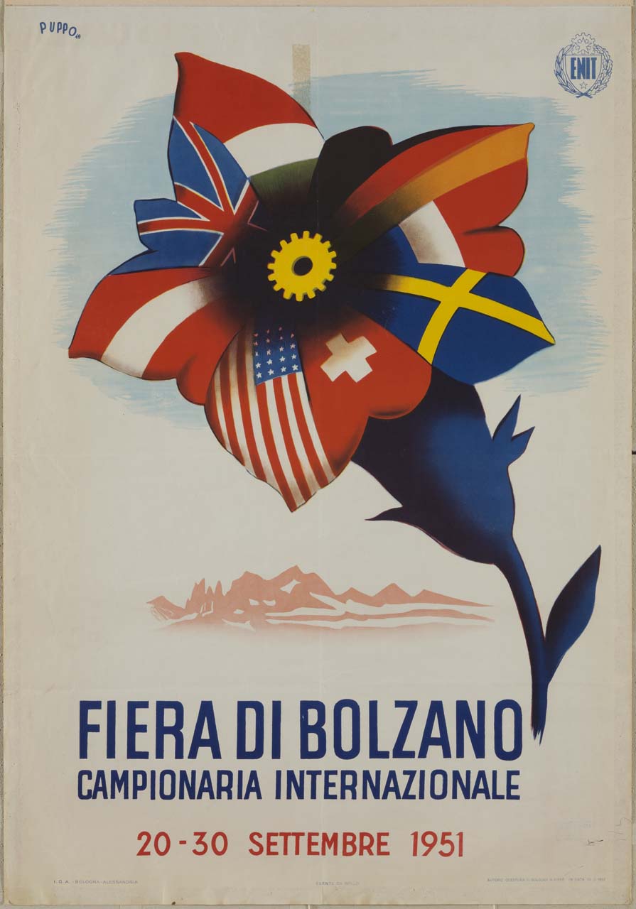 Fiera di Bolzano, fiore e bandiere